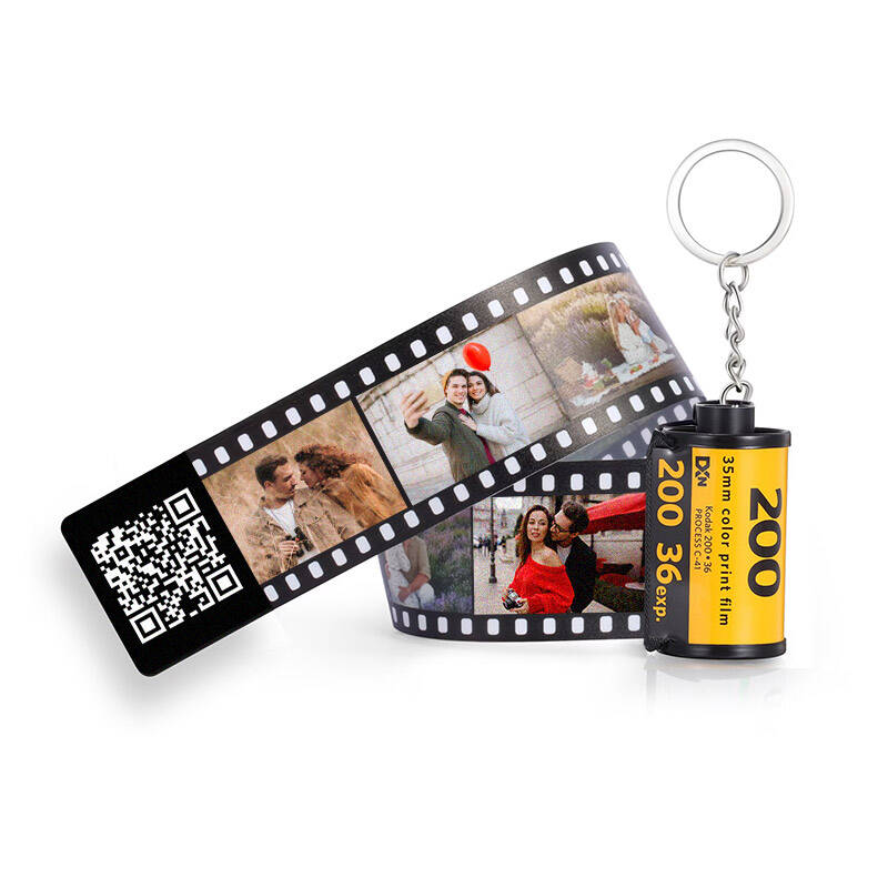 QR Kodlu Kişiye Özel Kodak Anahtarlık